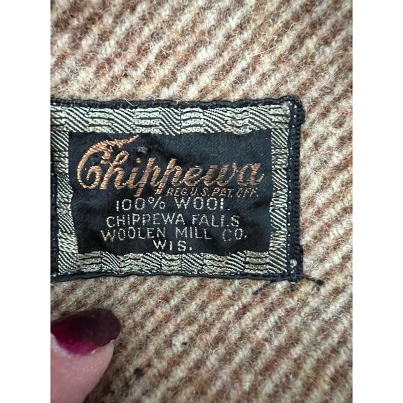 Vintage Wool Tweed Belted Brown Coat Chippewa Woolen Mills Women’s Size Medium - Picture 8 of 8